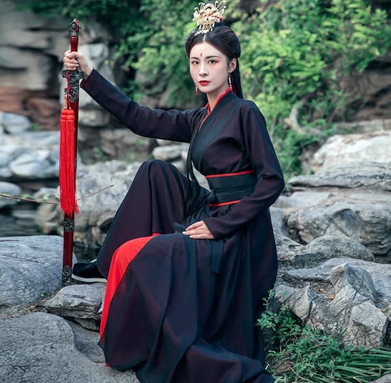 Black hanfu top