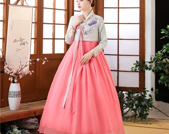 Korean traditional palace hanbok woman hanbok Korean folk dance costume dancing dress women's hanbok dress stage costumes fashion Hanbok