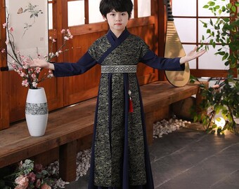 Huicai Boy's Hanfu Chinese Style Traditional Costume Tang Suit 