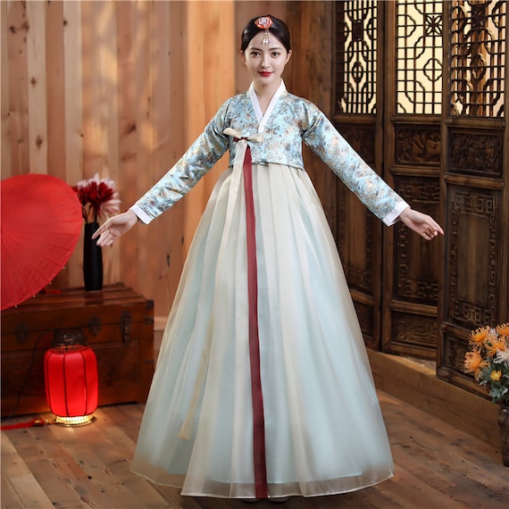Korean Traditional Palace Hanbok Woman Hanbok Korean Folk Dance