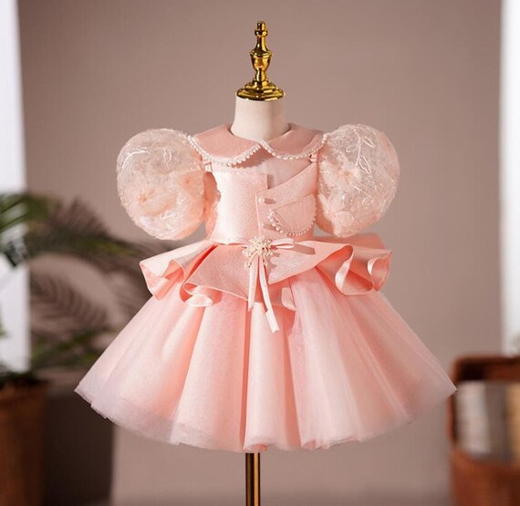 Baby dress new Year girls' dresses children Petal butterfly backless baby  princess bow tutu dress Birthday party children's wear