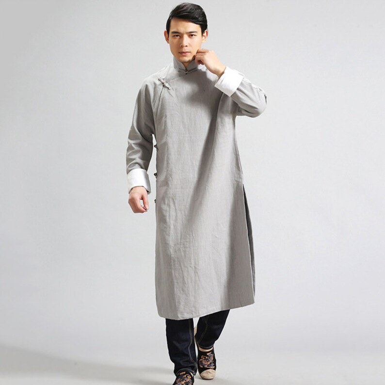 Chinese Style Wudang Robe Hanfu Ramie Robe Monk Robe Men's - Etsy