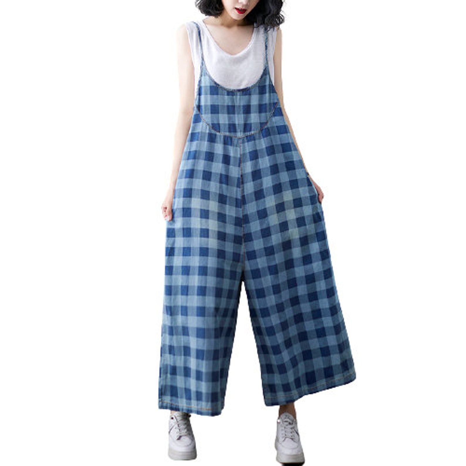 Woman loose overalls summer overalls demin overalls demin Etsy