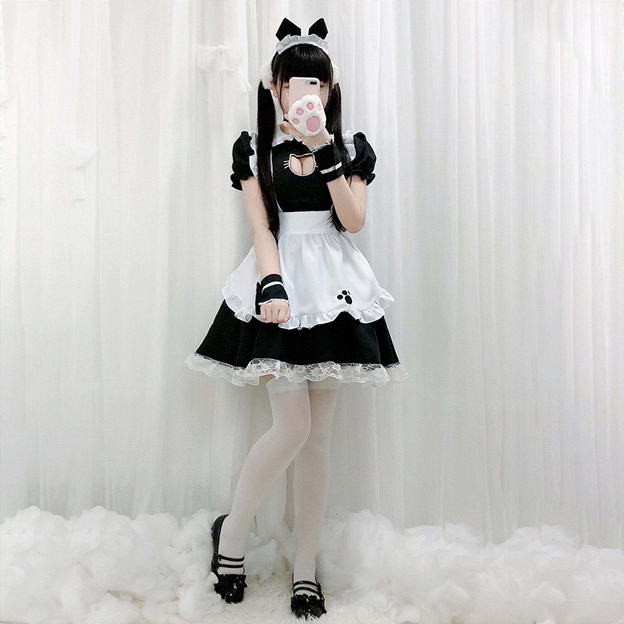 Cat maid outfit Maid outfit Sweet Dress Cosplay Maid Costume Etsy