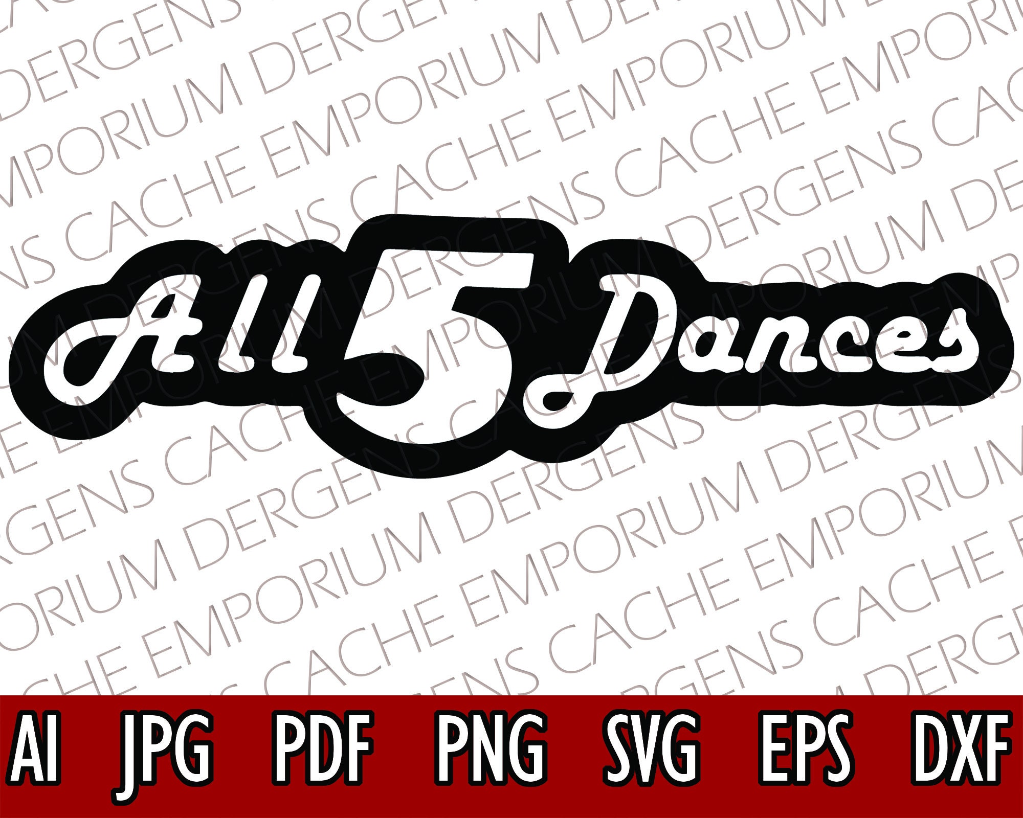 All 5 Dances Community T-shirt SVG File 