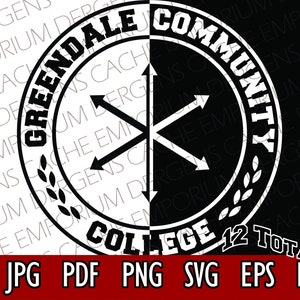 Greendale College - Community Emblem Design | SVG-bestandsbundel