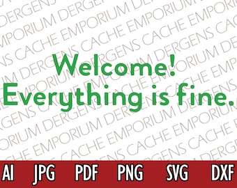 ¡Bienvenido! Todo está bien - El buen lugar / paquete de archivos SVG