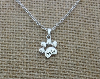 necklace with dogs name