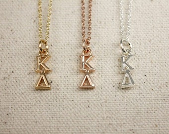 Collar con colgante de solapa de la hermandad griega Kappa Delta