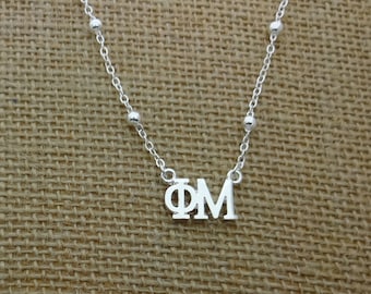 安いそれに目立つ Sorority Necklace, Gifts Sorority Plated Gold 18K PM — Necklace Mu Phi Shop ネックレス、ペンダント Phi Mu Lavalier | Etsy
