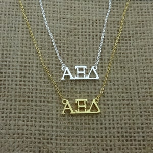 Alpha Xi Delta Greek Sorority Lavalier Floating Necklace Lavalier Necklace Drop