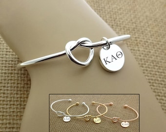 Kappa Alpha Theta Sorority Bracelet Bangle, Sorority Jewelry, Sorority Adjustable Bracelet, Sorority Gift, Sorority Little Big Gift Idea