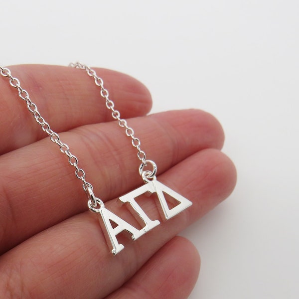 Alpha Gamma Delta Sororité Grecque Lavalier Collier Flottant Lavalier Collier Drop