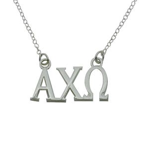 Alpha Chi Omega Greek Sorority Lavalier Floating Necklace Lavalier Necklace Drop
