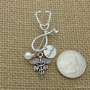 NP Nurse Practitioner Pin, Nurse Pinning Ceremony, Personalized Nurse Practitioner Pin, Nursing Student Pin, Graduation Gifts image 3