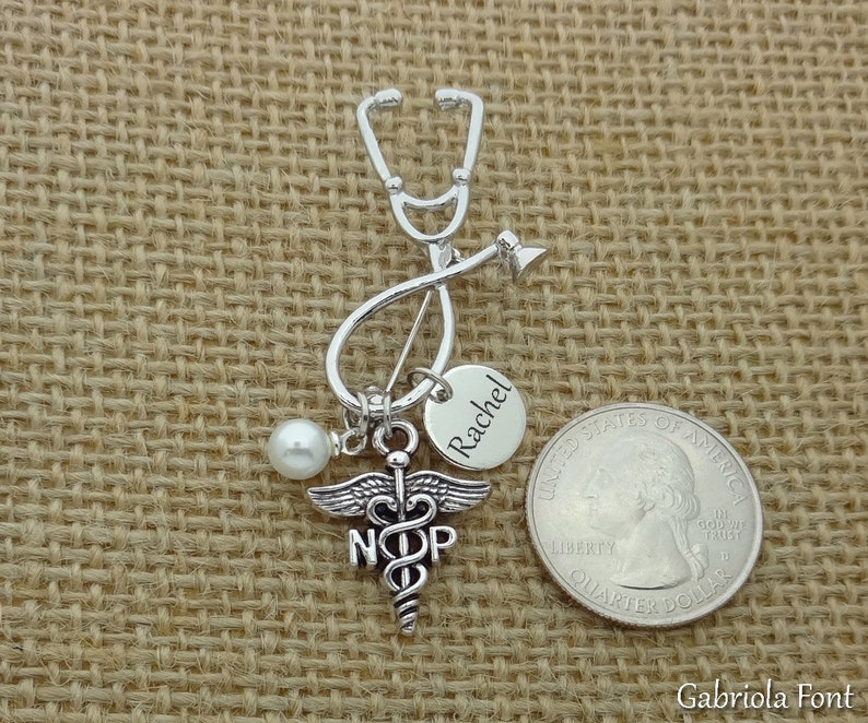 NP Nurse Practitioner Pin, Nurse Pinning Ceremony, Personalized Nurse Practitioner Pin, Nursing Student Pin, Graduation Gifts image 3