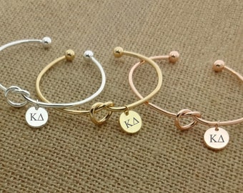 Kappa Delta Sorority Bracelet Bangle, Sorority Jewelry, Sorority Cuff, Sorority Gift, Sorority Little Big Gift Idea