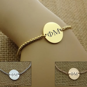 Phi Mu Gamma Sorority Armreif, Sorority Schmuck, Sorority Geschenk, Sorority Little Big Geschenkidee
