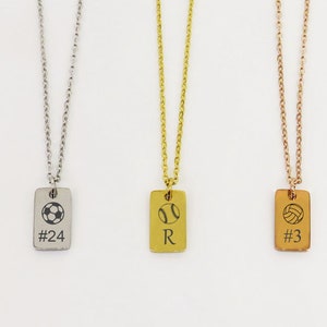 Sports Necklace, Soccer Necklace, Sports Heart Necklace, Personalize Soccer Necklace Gift, Soccer Sports Necklace Stainless Steel