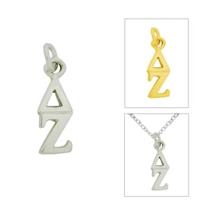 Delta Zeta griechischen Sorority Lavalier Anhänger Drop Charm Kettenhalskette