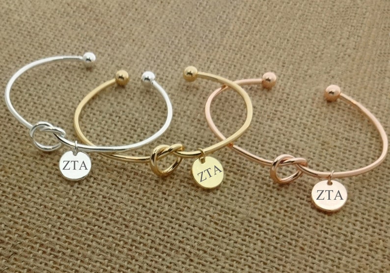 Zeta Tau Alpha Sorority Bracelet Bangle Sorority Jewelry Etsy