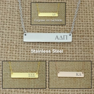 Sorority Bar Ketting, Studentenvereniging Lil Gift, Studentenvereniging Big Gift Idea, Studentenvereniging Little Big Jewelry, Studentenvereniging Lil Grote Ketting, Sorority Bar Gifts