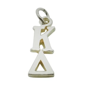 Kappa Delta Greek Sorority Lavalier Pendant Drop Charm Chain Necklace