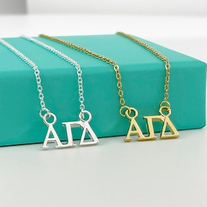 Alpha Gamma Delta Greek Sorority Lavalier Floating Necklace Lavalier Necklace Drop