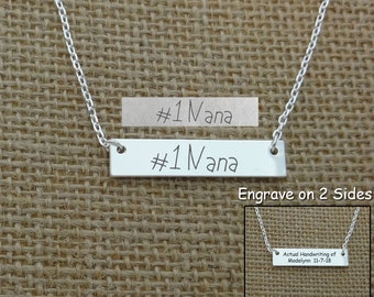 Nana Necklace, Actual Nana Handwriting Necklace, Nana Handwritten Necklace, Personalized Grandma Necklace, Grandma Birthday Gift