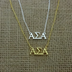 Alpha Sigma Alpha Greek sorority Lavalier Floating Collier lavalier Pendant