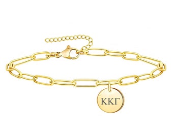 Kappa Kappa Gamma Sorority Bracelet, Paper Clip Bracelet, Sorority Jewelry, Sorority Gift, Sorority Little Big Gift Idea