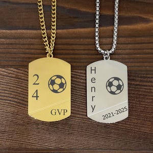 Soccer Necklace, Soccer Jewelry, Boy Men Soccer Sport Necklace, Soccer Team Gift, Personalized Soccer