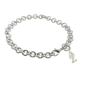 Delta Zeta Greek Sorority Bracelet Jewelry Rolo Lobster Closure