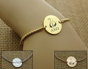 Alpha Chi Omega Sorority Bracelet Bangle, Sorority Jewelry, Sorority Gift, Sorority Little Big Gift Idea