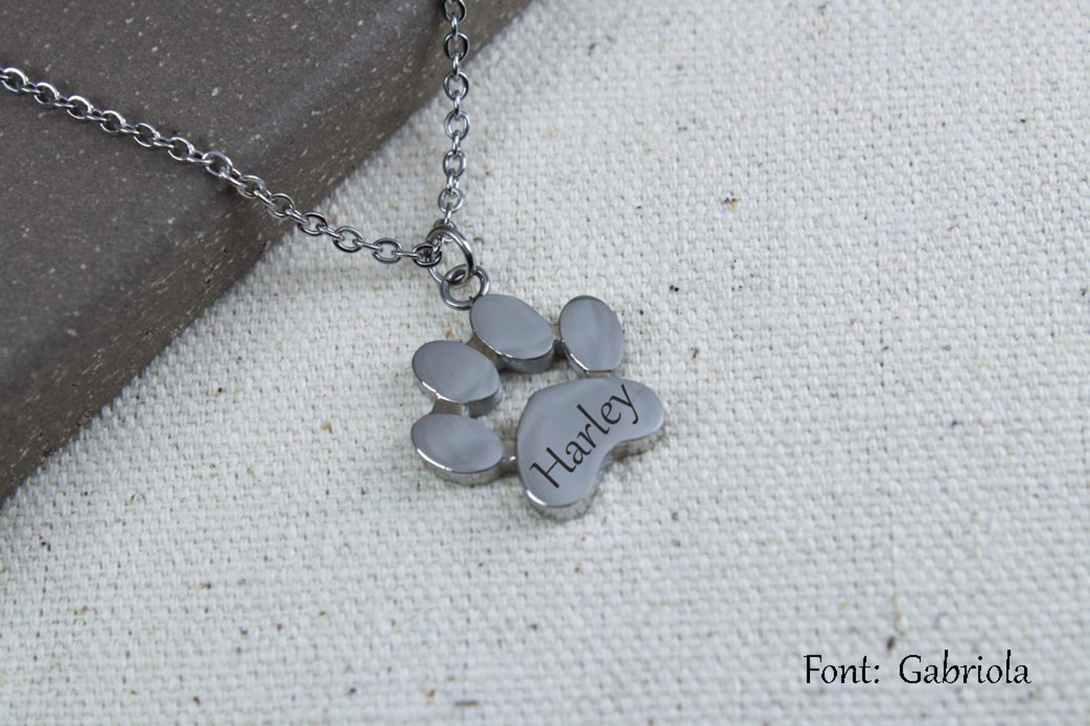 Paw Necklace Dog Paw Necklace Cat Paw Necklace Personalized Etsy