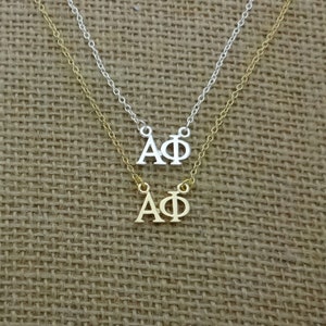 Alpha Phi Greek Sorority Lavalier Floating Necklace Lavalier Necklace Drop