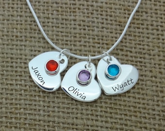 Personalized Mom Necklace, Custom Kids Name Necklace, Mom Jewelry, Mother&#39;s Day Gift, Baby Name Necklace, Mother&#39;s Necklace