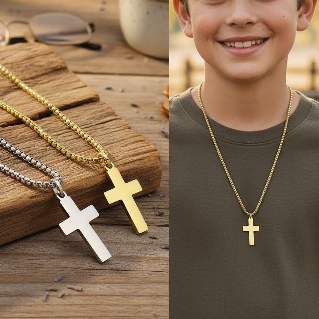 confirmation necklace first communion necklace boy