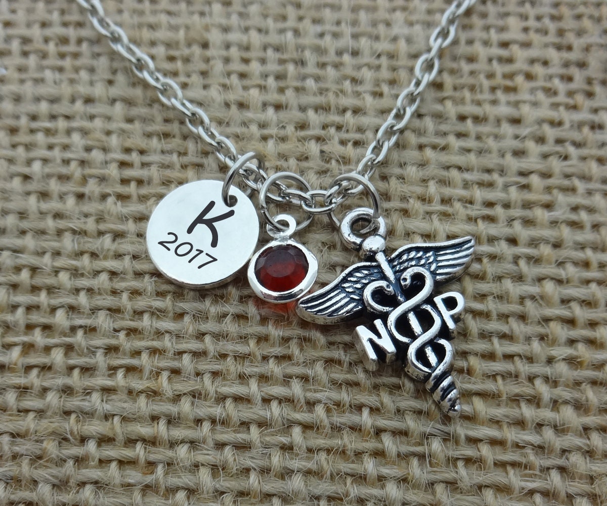 NP Nurse Practitioner Necklace Personalized Nurse Etsy