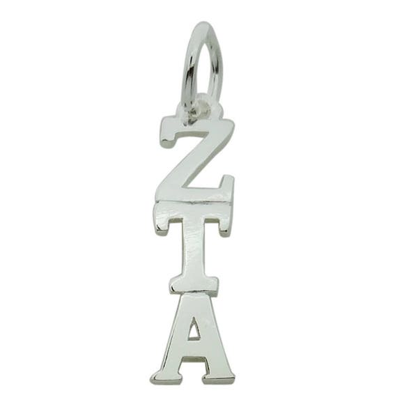 Zeta Tau Alpha Greek Sorority Lavalier Pendant Drop Charm Chain Necklace