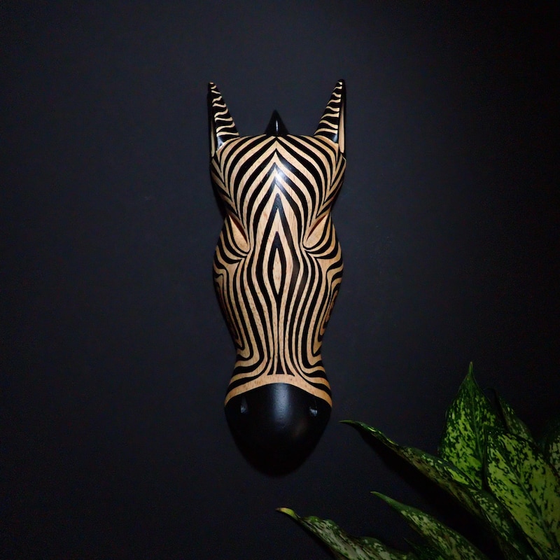 Zebra Mask - Etsy