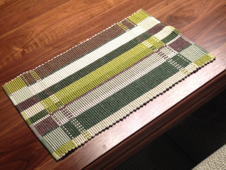 Spring Garden Reversible Rep Weave Placemats Etsy