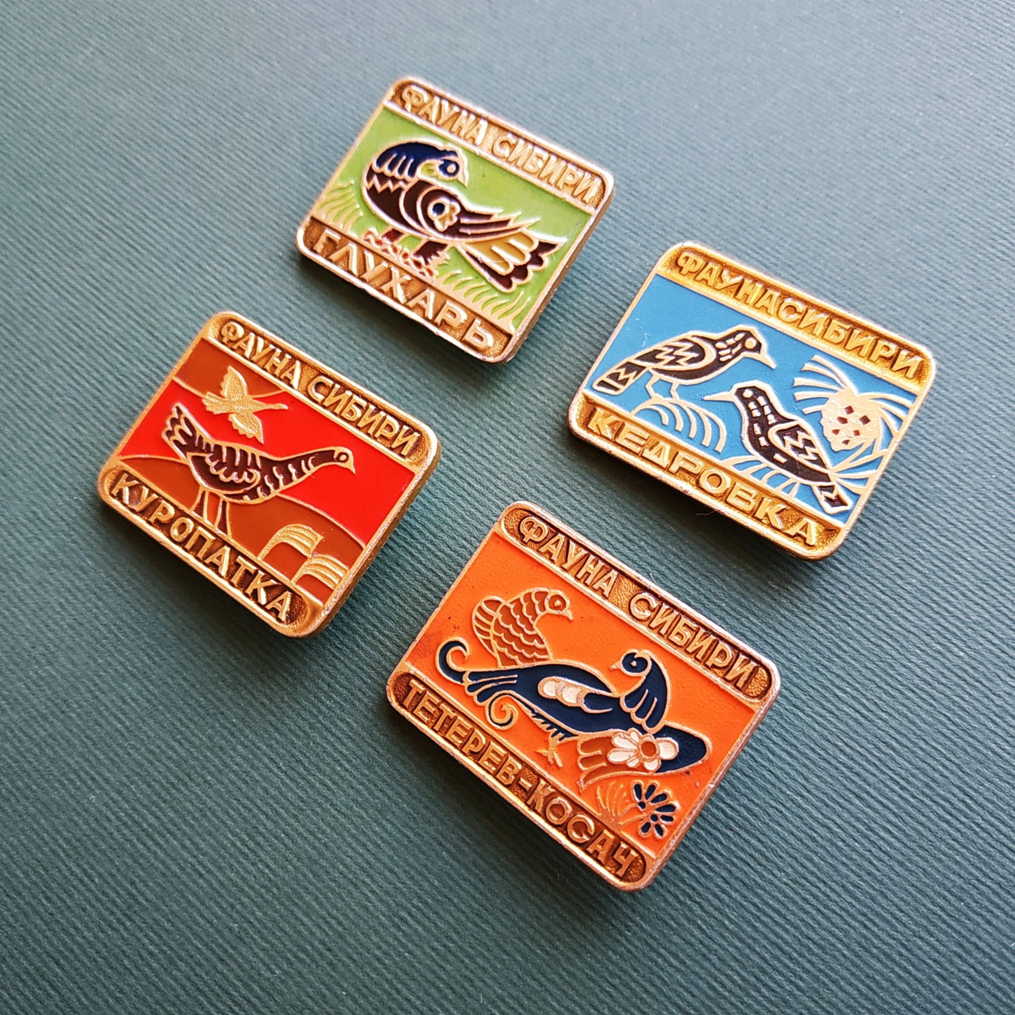 Birds Pins. Pick from set. Vintage collectible badge. Made in Etsy