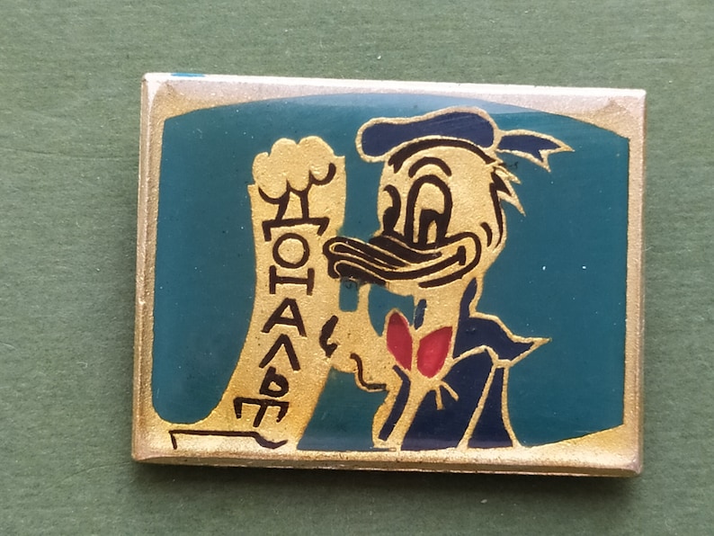 Soviet Union Duck Pin Pin RARE Vintage collectible animal badge Russia