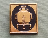 Samovar Pin. Vintage collectible soviet pin badge, Made in USSR, 1980s