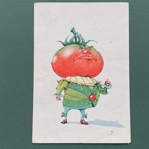 Illustrateur par E. Galei "Les aventures de Cipollino" - M. Tomato. Carte postale non utilisée - 1956