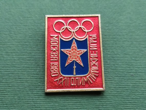 Moscow Olympic Symbol, Olympic Badge, Olimpic gGa… - image 1