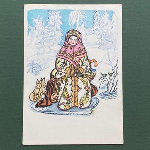T. Mavrina - Illustrazione per la fiaba "Morozko", 1965