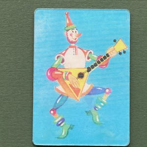 ZELDZAME meisjesachtige patronen. Balalaika - cartoon stereokalender, 3D. Kalenderzakje van de USSR. 1985