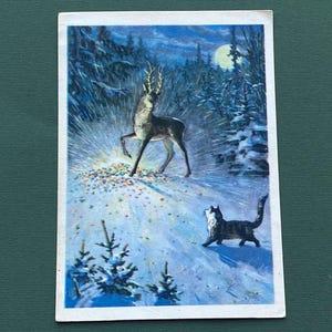 Zoccolo d'argento - Cartolina, illustratore A. Semenov-Ogievsky, 1957